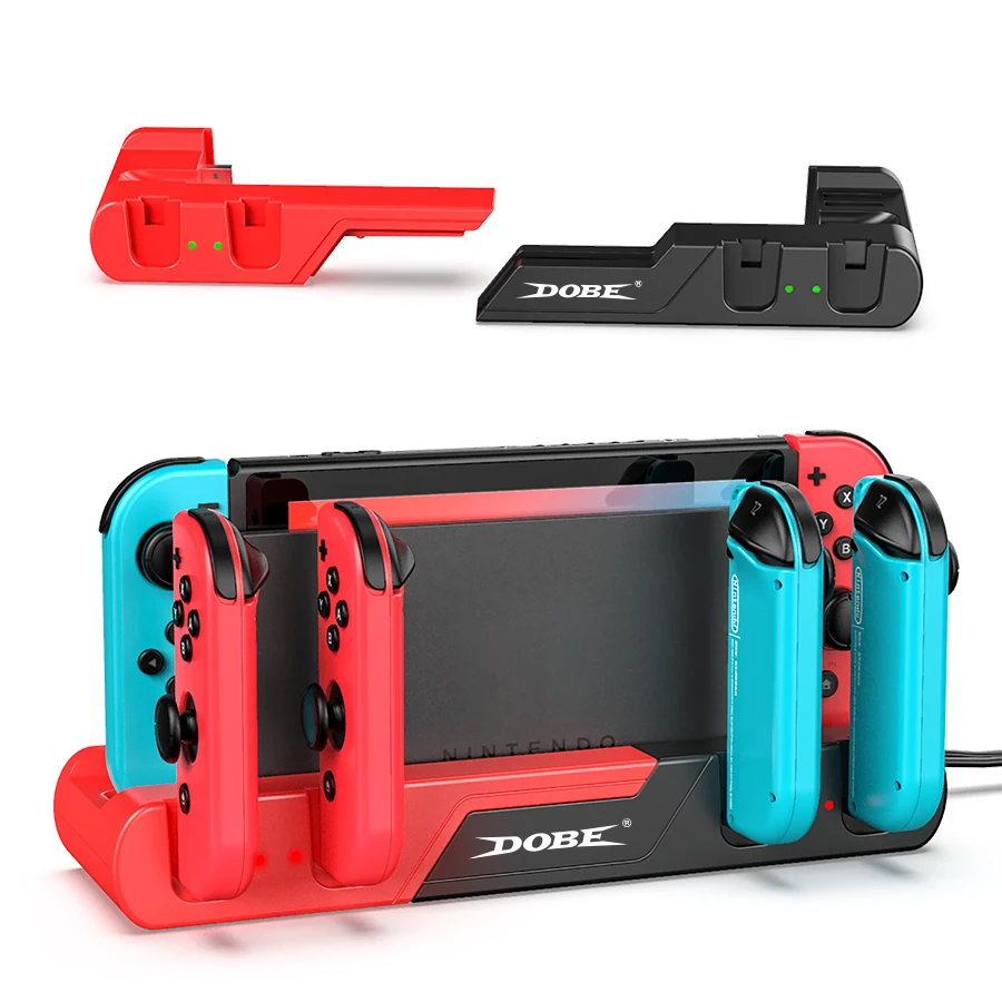 Multifunction 6 in 1 Charging Dock For Switch Console Gamepad Charger Stand For Switch Joypad