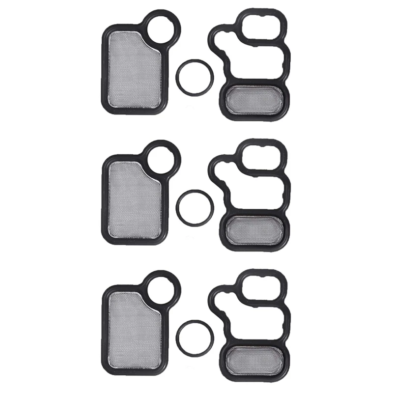 3X Solenoid Spool Valve Gasket Vtec Solenoid Gasket 15845-Raa-A01 For Honda Civic Crv Vtec K-Series Accord Elements