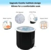 Portable Ice Bath Tub, Foldable Bathtub for Adult Inflatable Outdoor Cold Plunge Tub Freestanding Bathtub Hot Tub Spa Tub 5