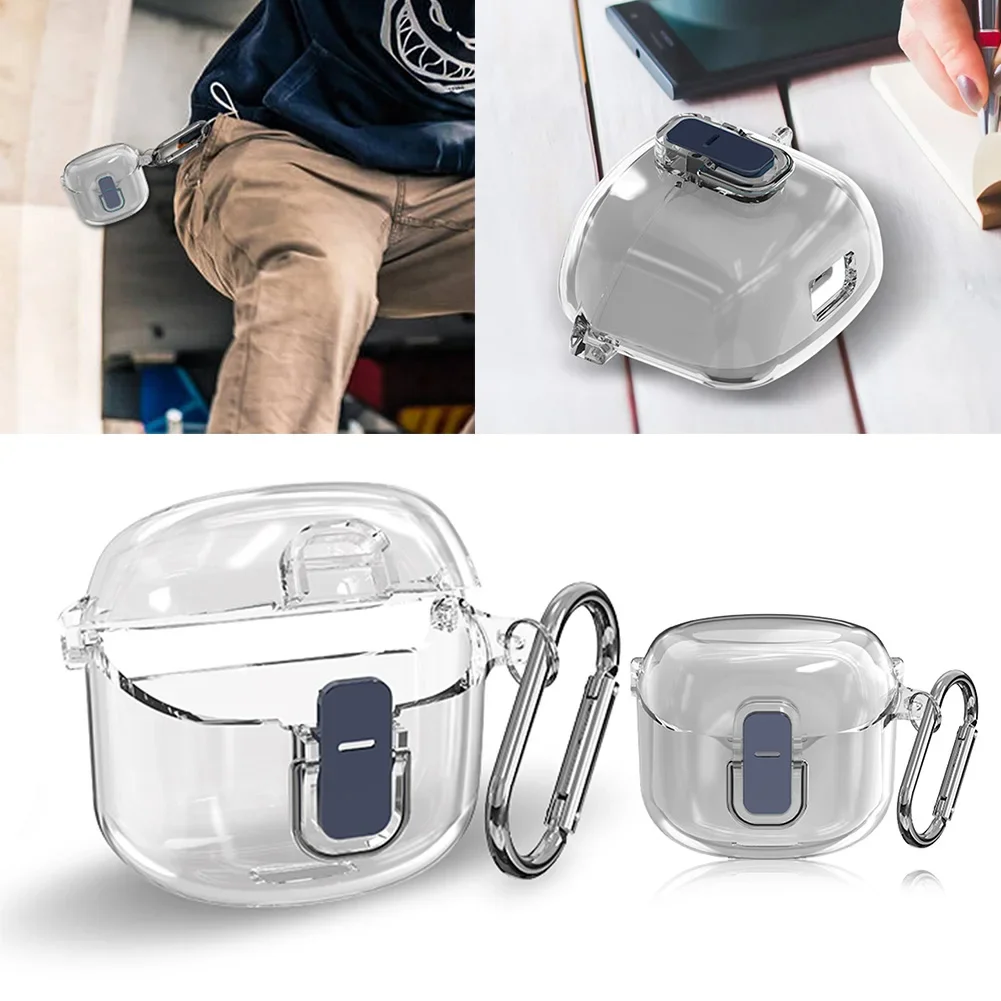 Earbuds Headphone Protective Case for JBL Tune Flex 2023 Wireless Earbuds Earphone Cases Cover Shock Resistant with Hook