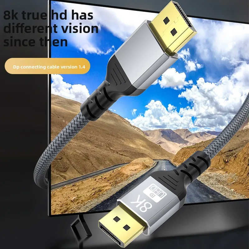 Ultra High-Speed Braided DisplayPort Cable 8K@60Hz, 4K@144Hz