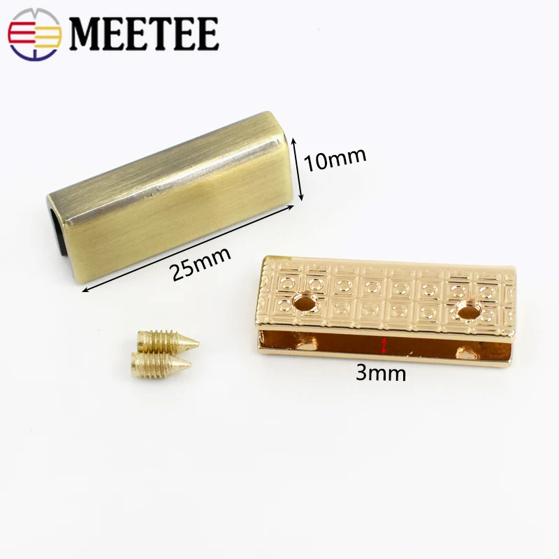 가방 모서리 나사 클립 버클 가장자리 보호대 금속 고리줄 벨트 테일 클립, 스토퍼 단추 DIY 액세서리, 25mm, 5 개, 10 개