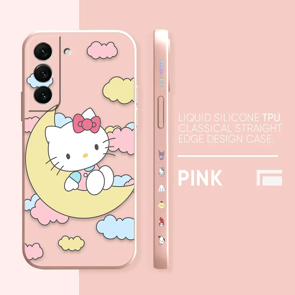 thumbnail image 1 of Cute Hello K-Kitty Cat TPU Case For Samsung S23 S22 S21 S20 FE S11 S11E S10 S10E S9 S30 Ultra Plus 4G 5G Colour Case Funda Shell, 1 of 5