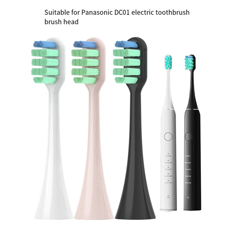 For EW-DC01 Panasonic Replacement Electric Tooth Brush Heads Durable Easy Install Easy To Use Black