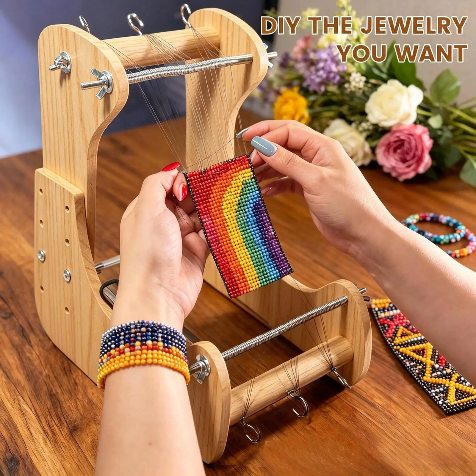 조절 가능한 스탠딩 비즈 룸, 비딩 룸, 실용적인 액세서리, 팔찌 만들기, 창의..