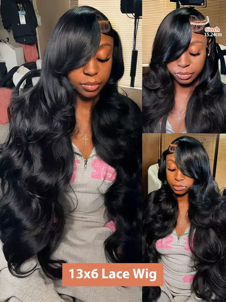 40 Inch Body Wave Human Hair Front Wig 13x6 13x4 Hd Lace Transparent Frontal wig Pre Plucked Brazilian Human Hair Wigs For Women 6