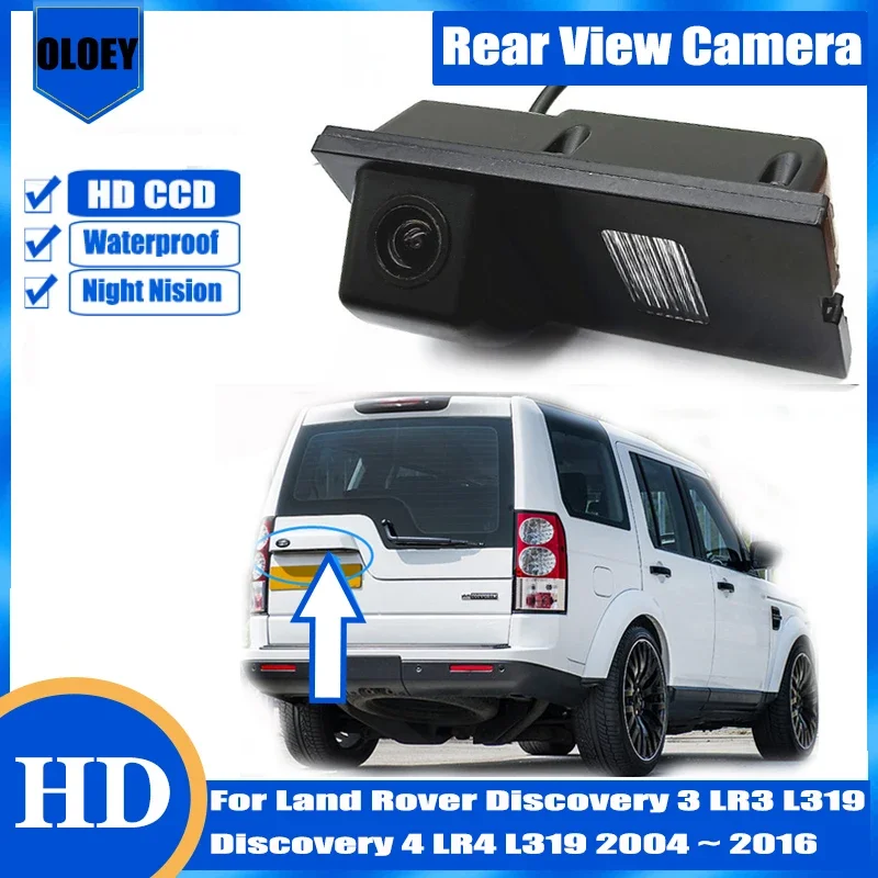 랜드로버 디스커버리 3 용 후방 카메라, LR3, L319, 디스커버리 4, LR4, L319, 2004  2016, 백업 후진 카메라, 번호판 카메라