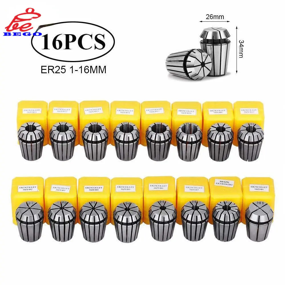 Spring Collet Spring Collet Chuck Tool Holder Collet Chuck Engraving Collet Chuck Collet Chuck Holder Collet Block Holder Collet Clamping Tool Wrench Nut Collet ER11 ER16 ER20 ER25 ER32 ER Precision Spring Collet Chuck 0.015mm 0.008mm Engraving Machine Spindle Motor for CNC Milling Tool