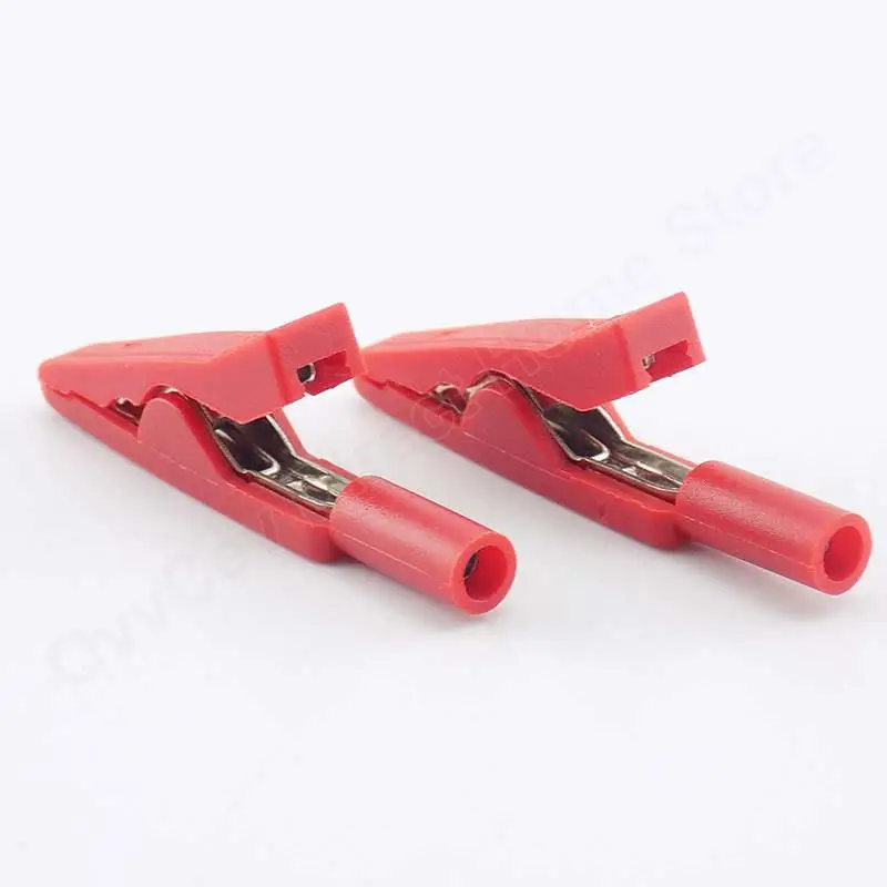 10A 20A 30A 50A Alligator Clip Crocodile Adapter 2mm 4mm Banana Plug Probe Clip for Multimeter Pen Test lead Cable Insulated,alligator clips,test clip,test leads,alligator clip adapter,test lead cable