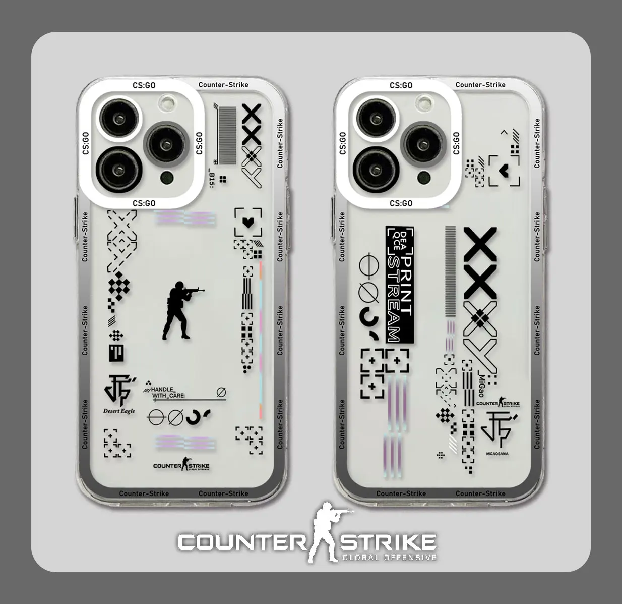 

Counter Strike CS GO Phone Case For Samsung A71 A53 A50 A52 A52S A72 A71 A22 A20S A20 A30 A11 4G 5G Transparent Cover