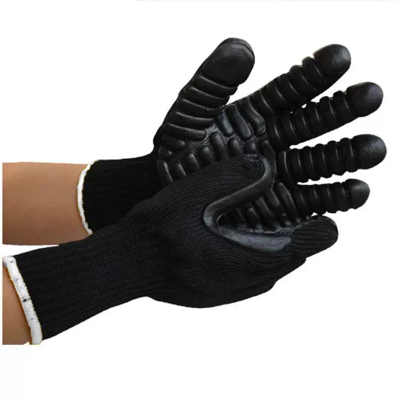 1 pair Anti Vibration Working Gloves Natural Latex Foam Padding Shock Proof Safety Construction Industry Impact Gloves for Work