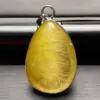 Natural Stone Green Phantom Crystal Pendant Quartz Rutilated Jewellery Decoration Polished Rock Healing 1