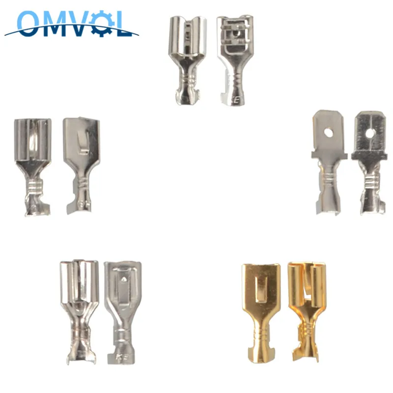 6.3mm Female Crimp Terminal Connectors,automotive Connector Spade