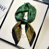 Red Small Square Scarf Women's Silk Scarf 70cm Letter Printed Scarf Square Shoulder Scarf Wholesale Headscarf Hair Accessories 3