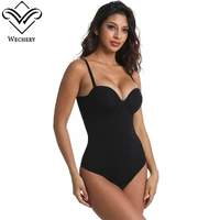 Wechery Body sculptant pour femme avec effet amincissant et réducteur de ventre, lingerie gainante push-up style string tout-en-un 2