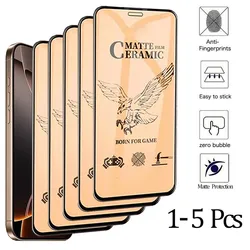Matte Ceramic Soft Glass Screen Protector for 5 Piece (For iPhone 16 Pro)