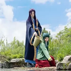 Anime Maomao Cosplay Perücke 50 cm Lange Dunkelgrüne Mao Mao Perücken Hitzebeständige Synthetische Haar Maomao Cosplay Perücken – Detail 6