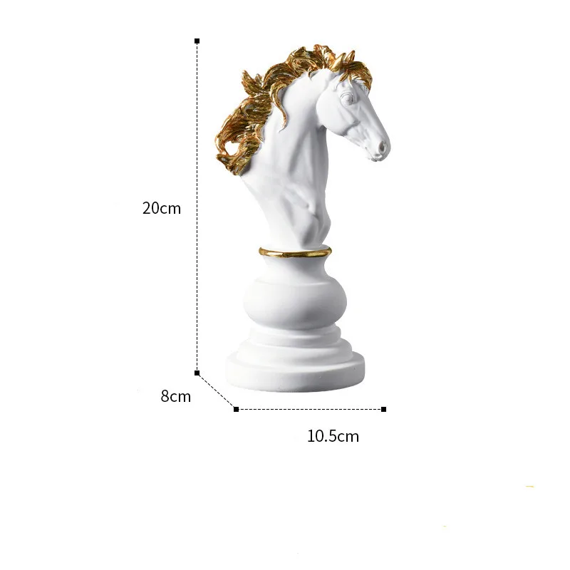Piezas de ajedrez✨ Rey, reina y caballo de cerámica🤍