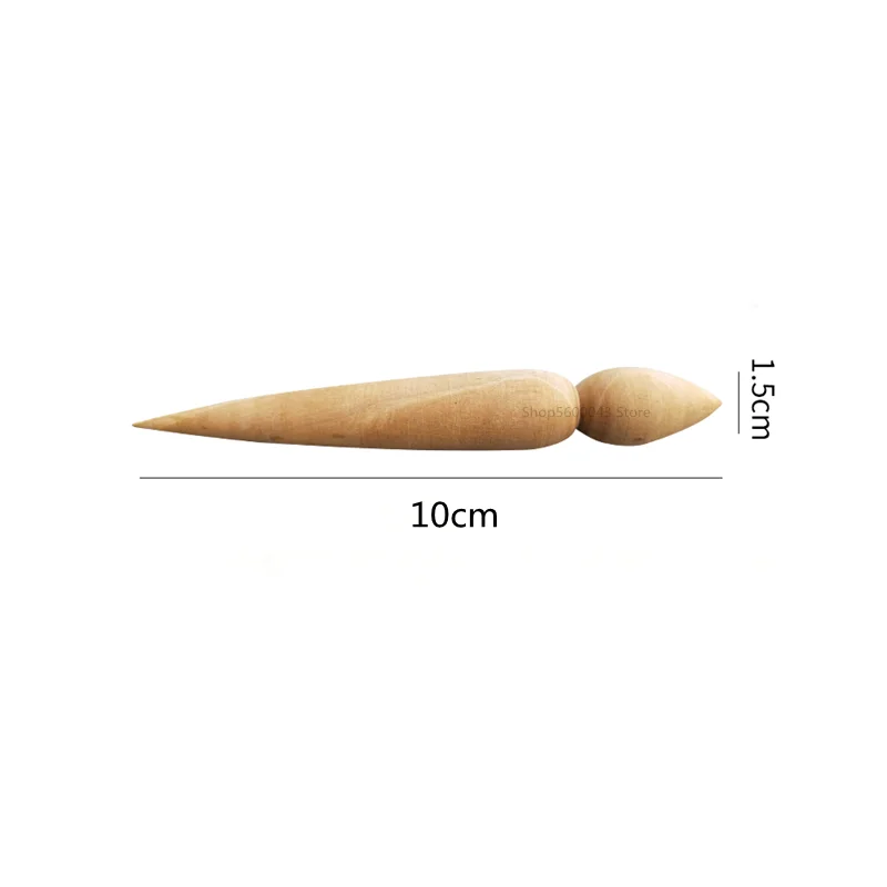 Pottery Tools Spout Modifier Teapot Wooden Double-head Punch