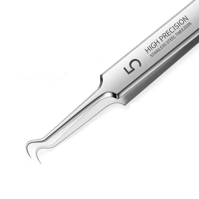 German Ultra-fine No. 5 Cell Pimples Blackhead Clip Tweezers Beauty Salon Special Scraping & Closing Artifact Acne Needle Tools 6
