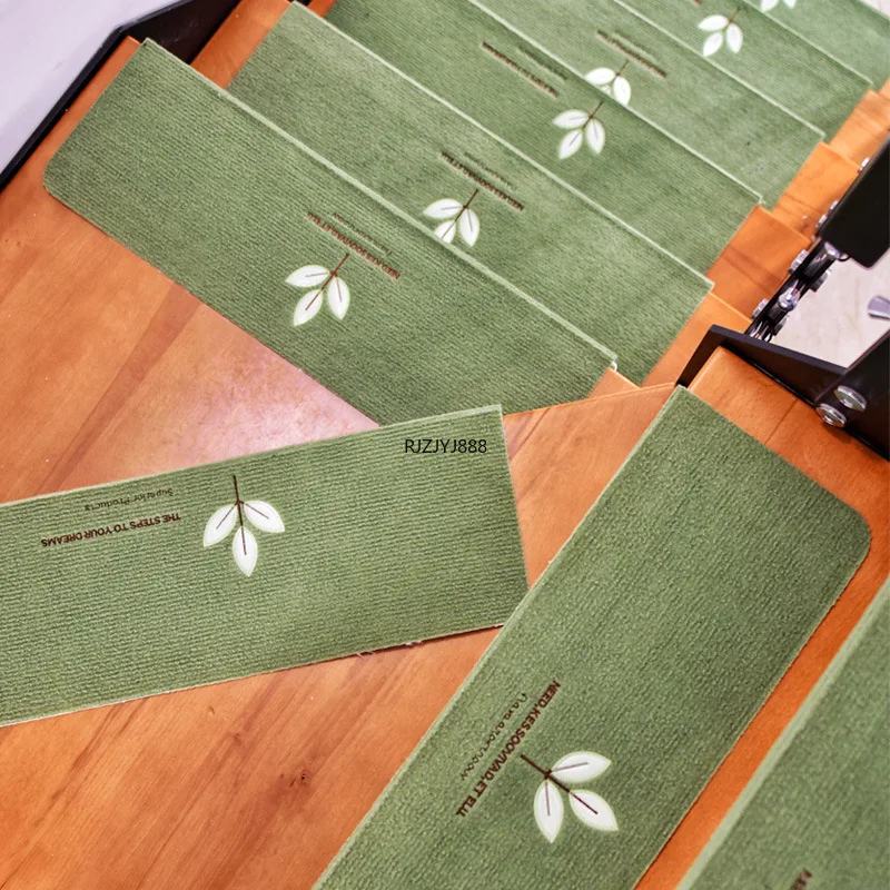 Luminous Embroidery Stair Mat for Stairway Anti Slip Stairs Mats Self