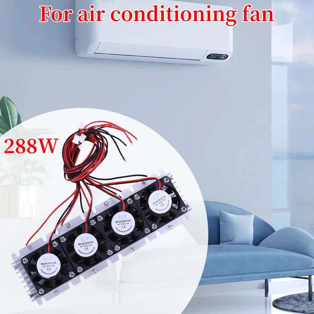 288W Peltier Cooler DC 12V 30A DIY Semiconductor Air Conditioner Cooling System Thermoelectric Peltier เครื่องทําความเย็น Cooler 1