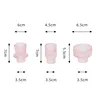 Elegant Glass Candle Holder Set (3pcs), Minimalist Ribbed Candle Stands