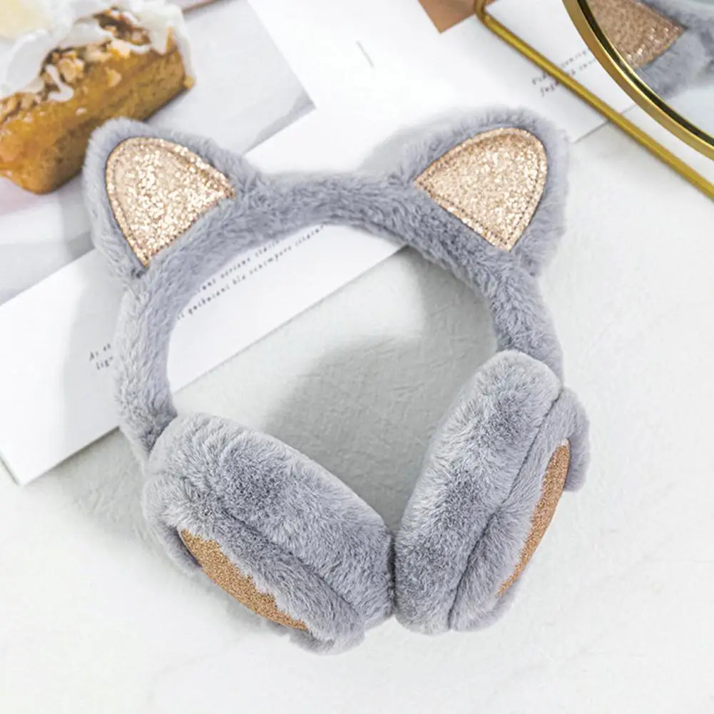 

Modern Lady Thickened Fleece Warm Ear Protectors Plush Earmuffs Skin-Touching Windproof