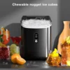Ice Makers with Soft Pellet Ice, Pebble Ice Maker Machine with Self-Cleaning, 35.5Lbs/24Hrs, One-Clic 4