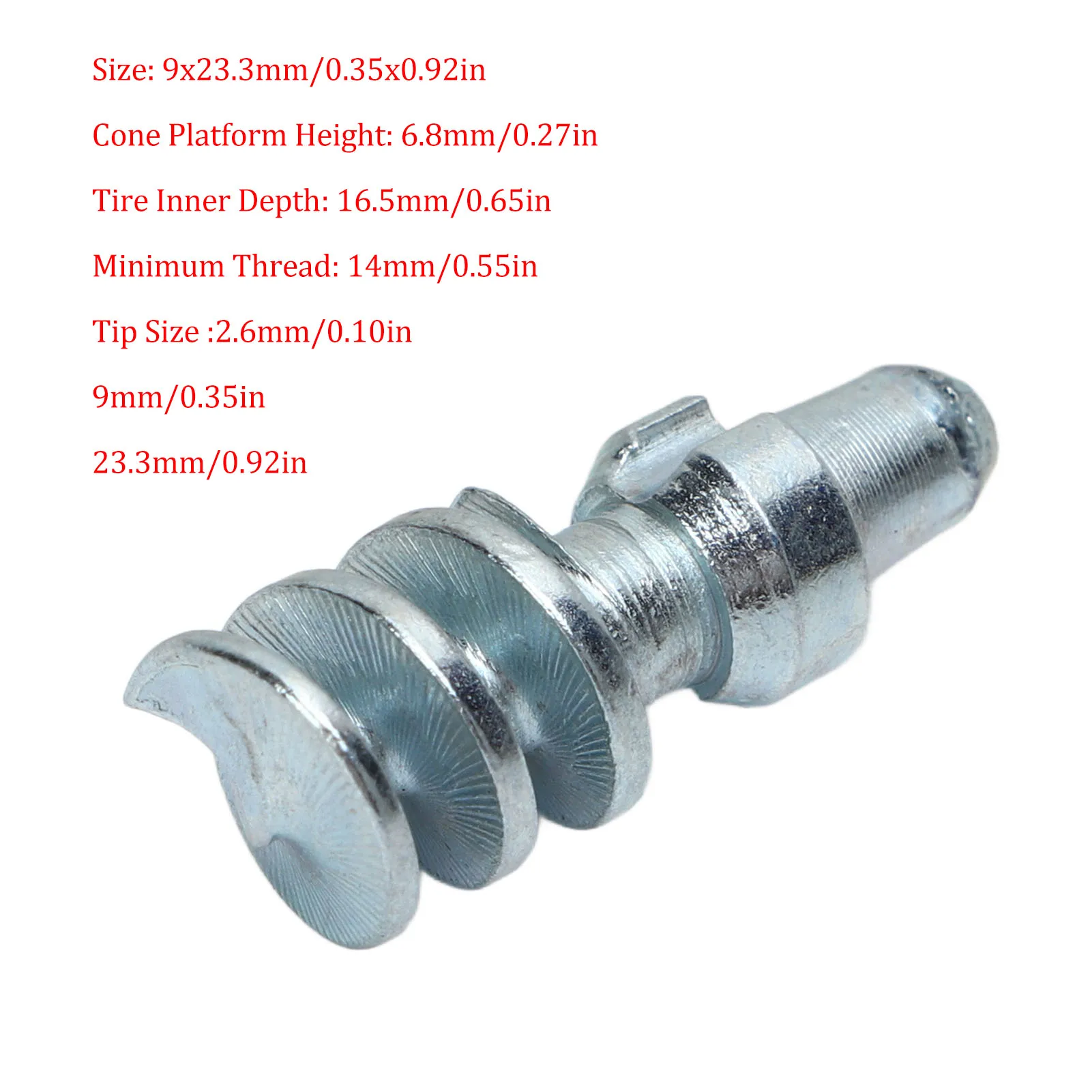 50 Pcs Tire Stud Screw Anti Slip Silver Tire Spikes for Car Truck Bike Boot Motorcycle Accessories
