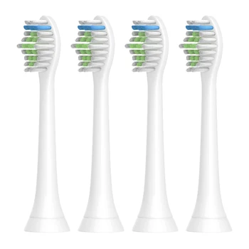 4pcs Replacement Brush Head Compatible with PH Sonic Care Diamondclean Electric Toothbrush
