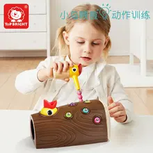 

Woodpecker catching insects game intelligence development early education puzzle girl children magnetic fishing Toy cute toys
