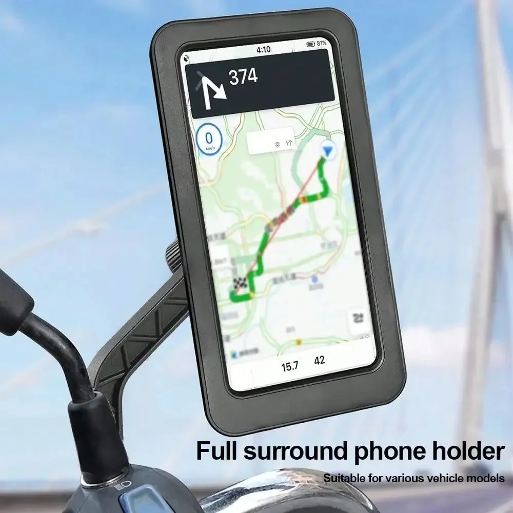 360 ° Supporto Girevole e Regolabile per Cellulare da Moto, Universale per Bicicletta, GPS, Impermeabile, Supporto per Cellulare da Moto e Bici - immagine 3
