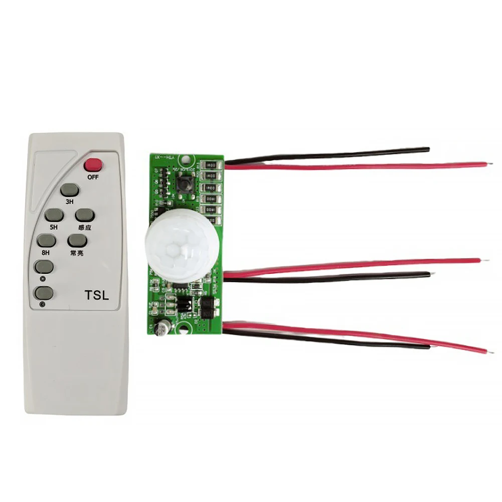 3.2 V 3.7 V Solar Lamp Board Controller Module Infrared Human Body Induction Solar Street Light Driver Board W/ Remote Control