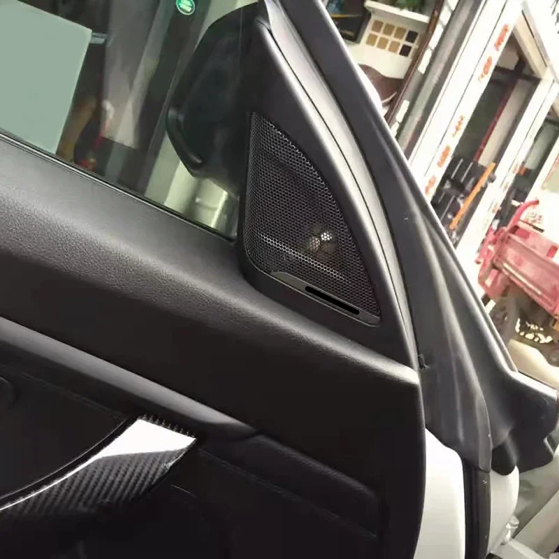 전면 문짝 트위터, BMW F34 3GT 3 시리즈 320i 328i 335i 340i 용, 트레블 트럼펫 혼 라우드 스피커, 하이파이 음악 스테레오 트위터 커버