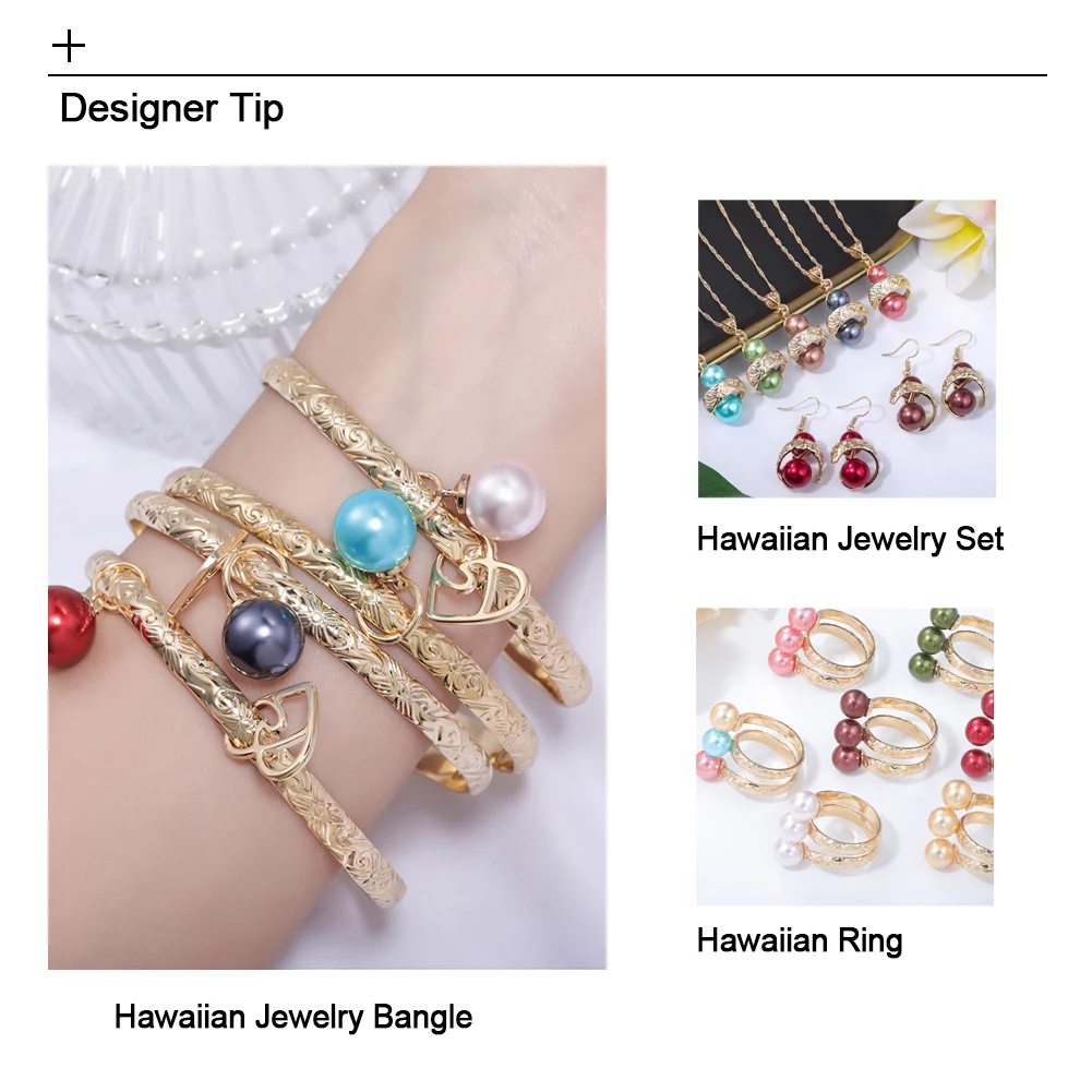 Bangle Bracelet Hawaiian Women's Hand Bangle Love Bracelets Mothers Day Graduation Gift Charm Bracelet Bangles Designer Jewelry for Women