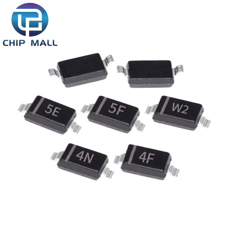 100 шт. SMD диод 0805 SOD-123 1N5819 1N4007 1N4148 SOD-323 1206 1N4148WS 1N5819WS SOD-523 MBR0520LT1G MBR0530LT1G MBR0540LT1G