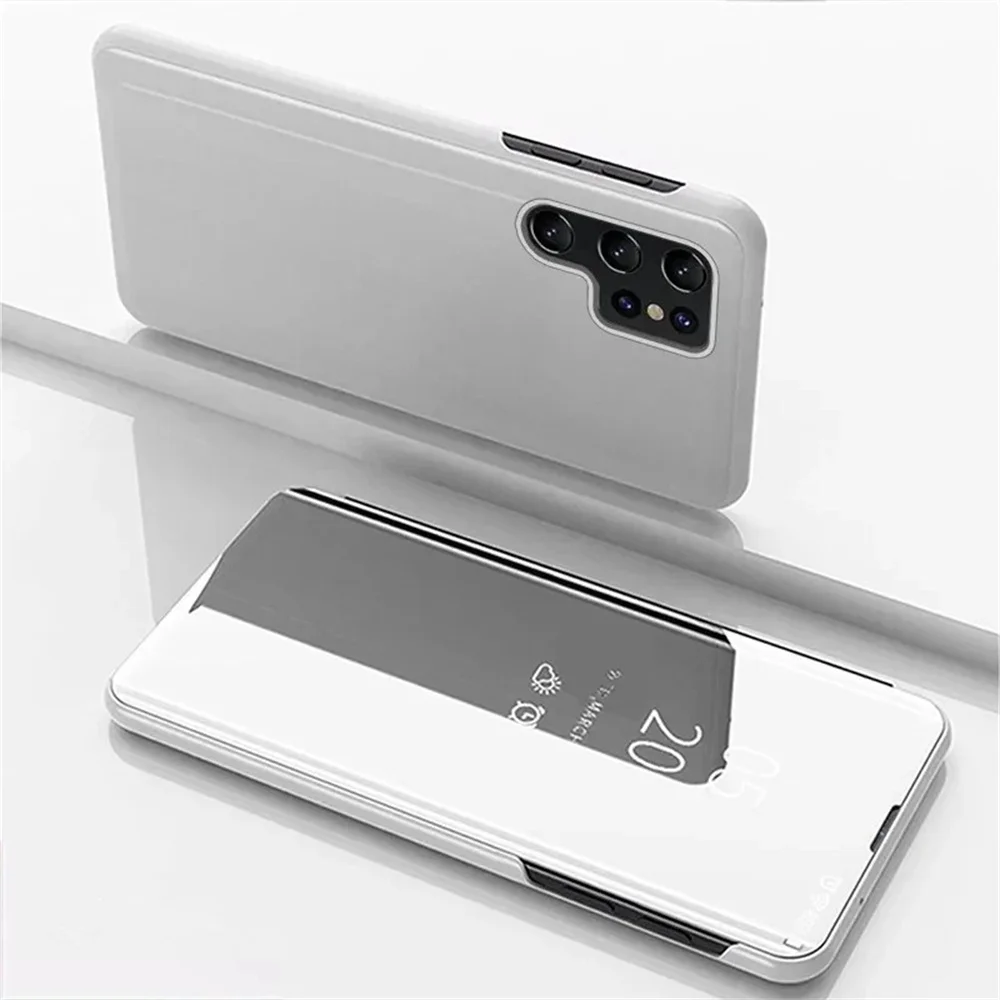 Premium Mirror Flip Stand Phone Case with Enhanced Protection