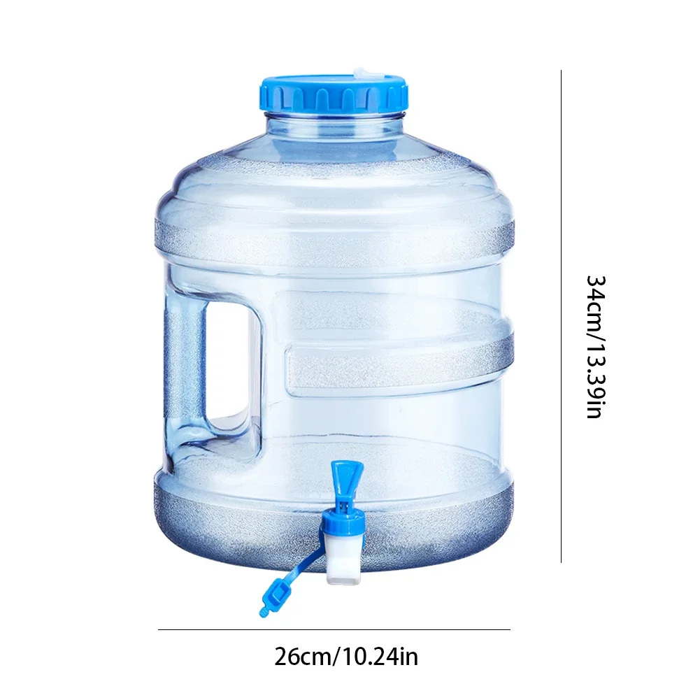 11.3L Water Storage Container with Faucet Mineral Water Barrel Large Capacity Camping Bucket for Outdoor Hiking