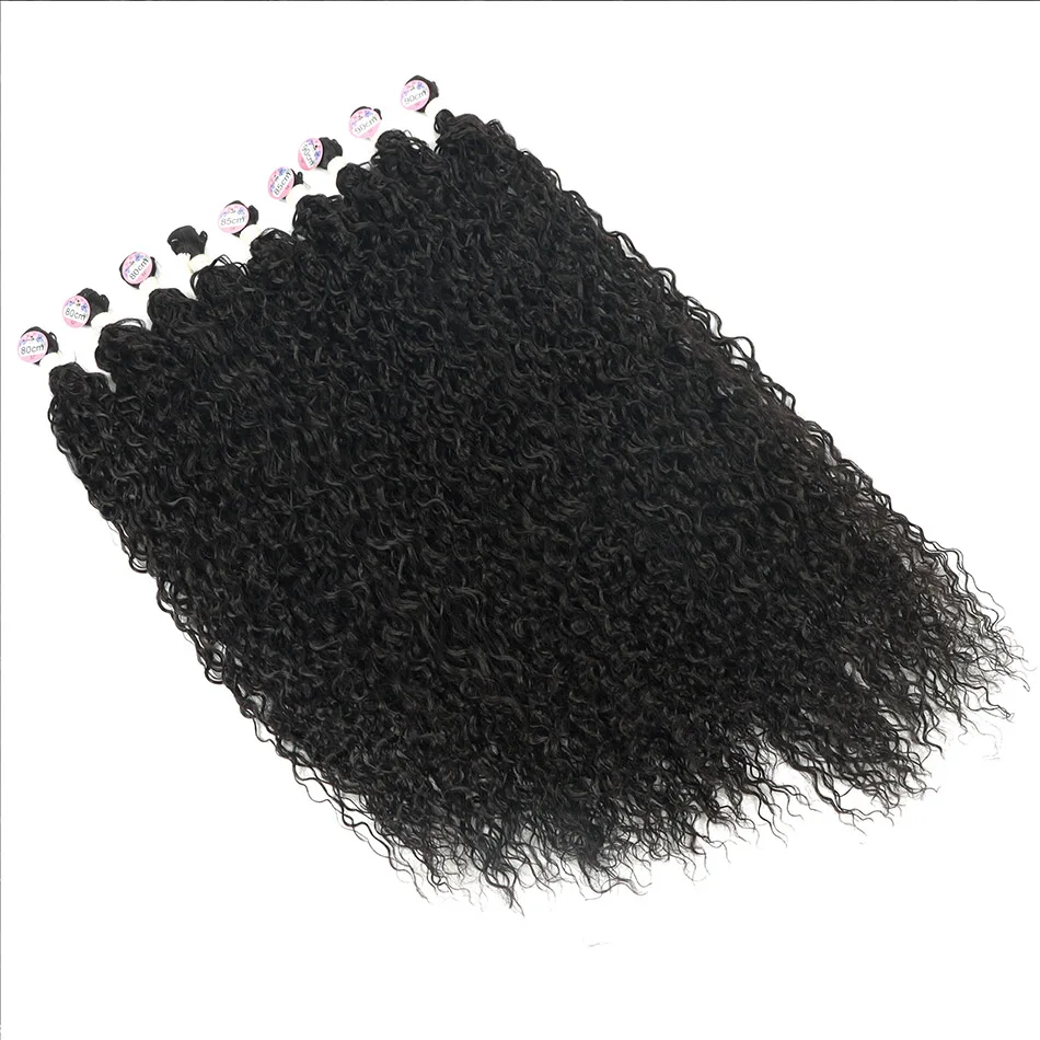 Hair Extensions Water Wave Curly Hair Bundles Synthetic Hair Weave Extensions 32-36inches For Women