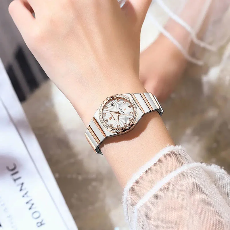 Luxury Diamond Brand Womens Watches Top Waterproof Ultra