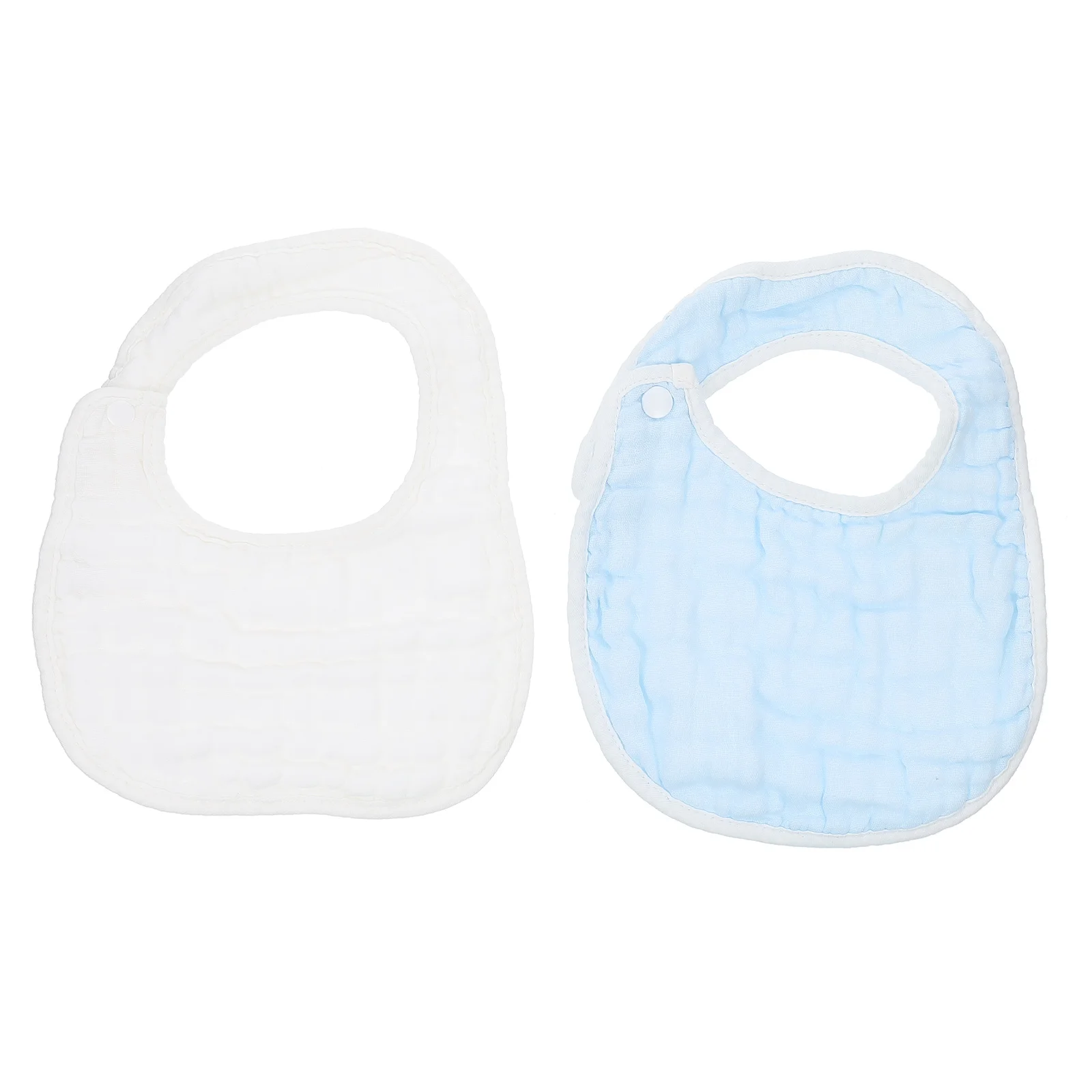 

2 Pcs Baby Bib Bibs 0-6 Months Household Toddler Absorb Water for Boy Infant Cotton Bandana Drool Decorative Newborn