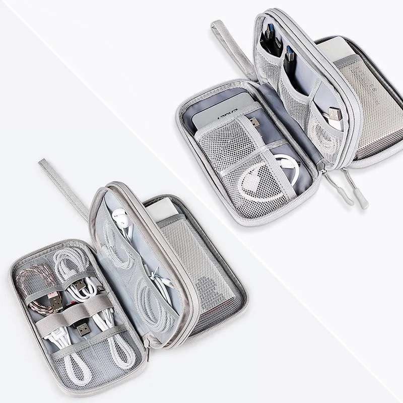 Data Cable Storage Bag Waterproof Travel Organizer Bag Portable Carry Case Storage For APPLE Samsung Cable Cord USB Charger