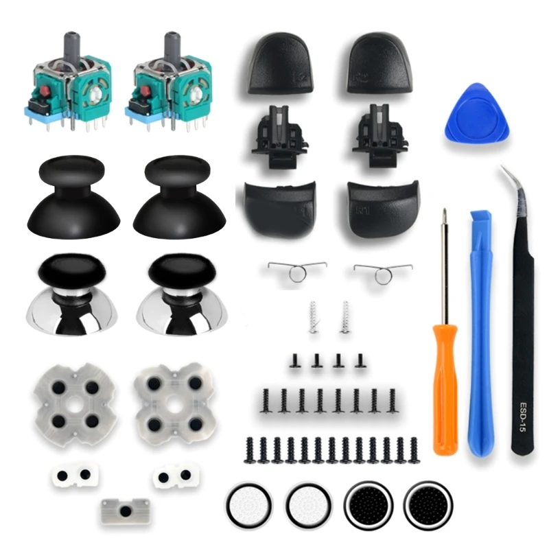 

For Controller 3D Analog Joystick Thumb Sticks Adjustable Resistor Replacement Repair Parts with Repair Screwdriver