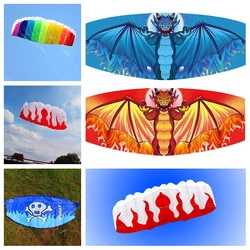 Dual Line Flying Stunt Kites, Novo Iniciante, Surf Beach, Factory Sports, Parapente, Frete Grátis
