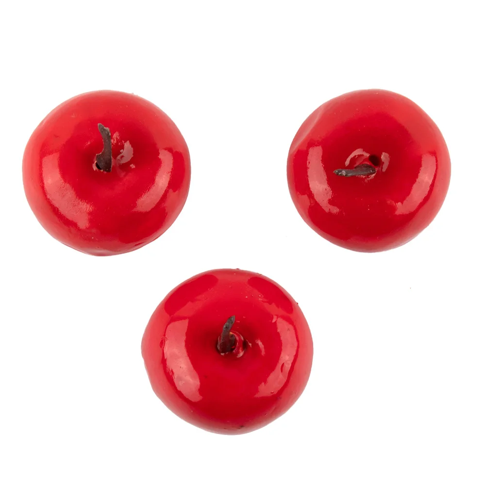 

20PCS Artificial Apples Plastic Red/Green Apples Fake Fruit Simulation Lifelike Ornament Home Kitchen Party Christmas Decoration