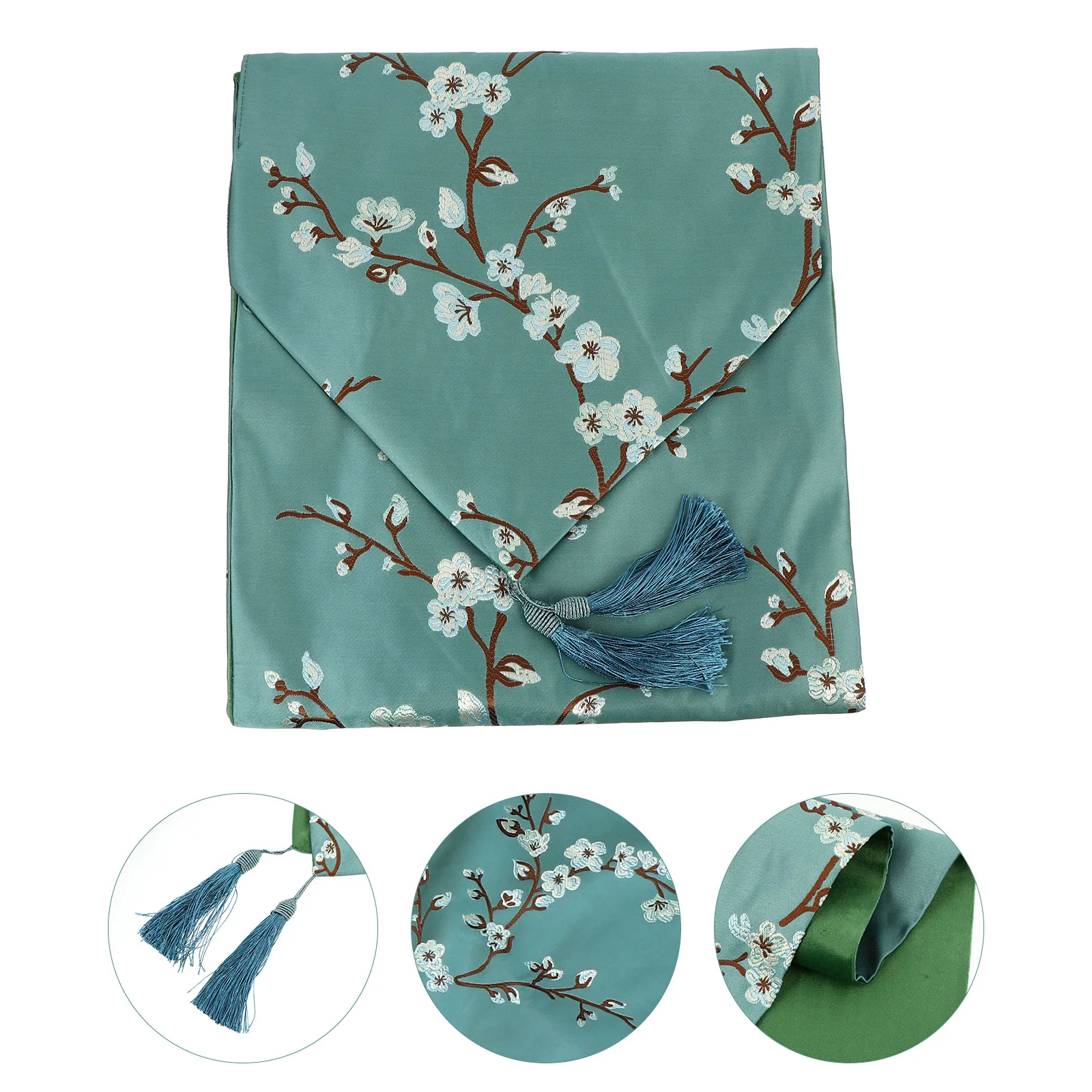 

Tablecloths Chinese Plum Blossom Runner Dust Cover Style Contracted Cabinet Dresser Flag