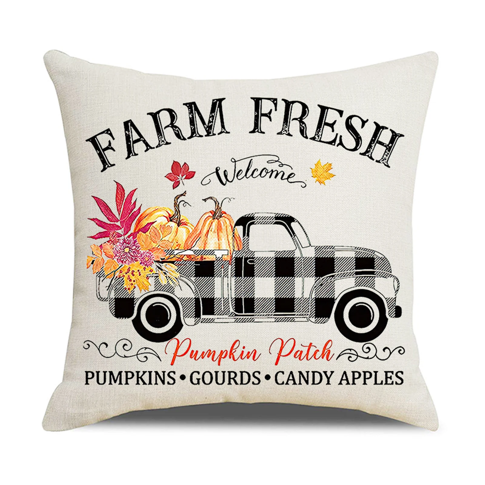 

Autumn Cushion Covers Exquisite Printing Thanksgiving Cushion Case For Home Office Decoration