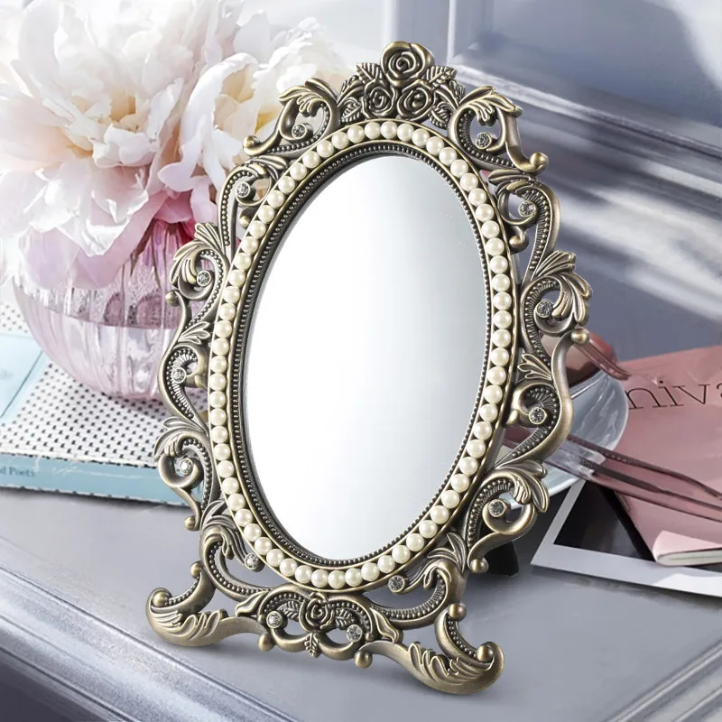 

Aesthetic Bedroom Decorative Desk Small Mirror Modern Designed Mirror Irregular Espejo Decorativo Home Decoration Luxury YY50JZ