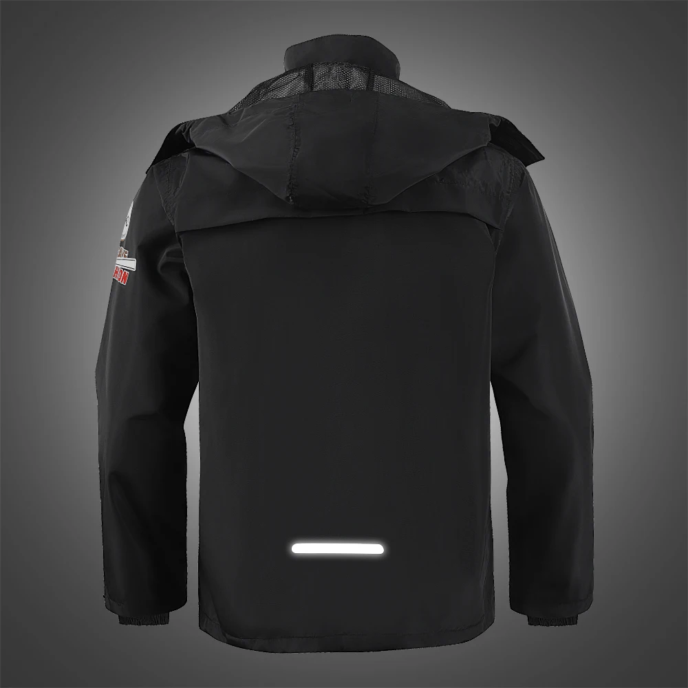 WOSAWE Motorcycle Raincoat Waterproof Reflective Moto Rain Jacket Motocross Rain Coat Men Women Cycling Motocross Gear motorcycle jacket motorcycle raincoat bike raincoat